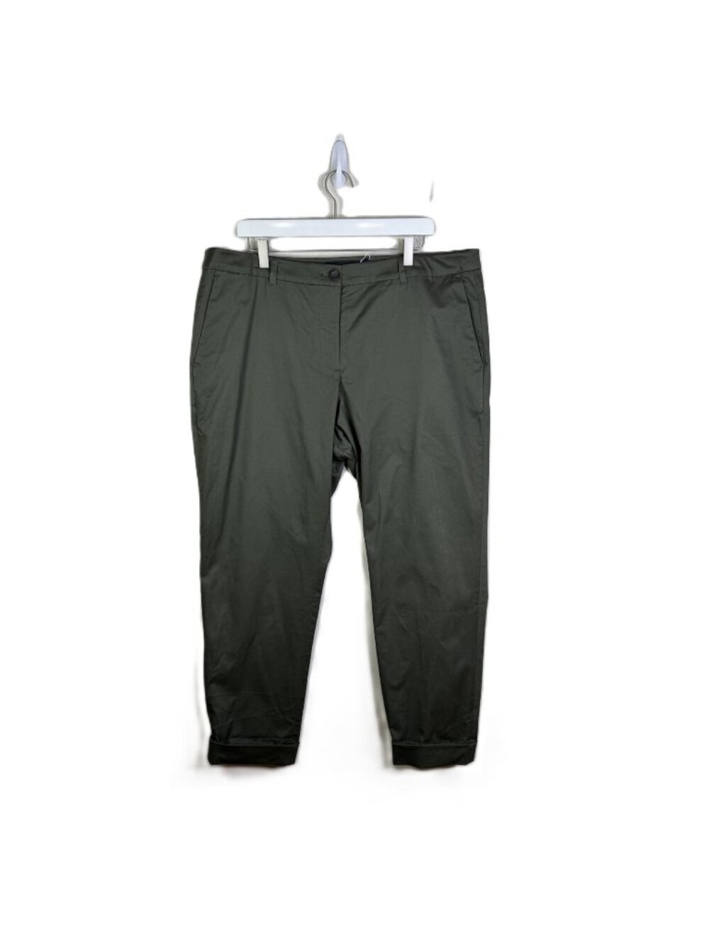 NWT Wildfang Essential Trouser Pants in Spruce Green, Size 16